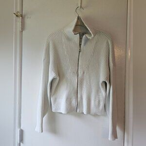 Varley Rib Knit Zip Sweater M